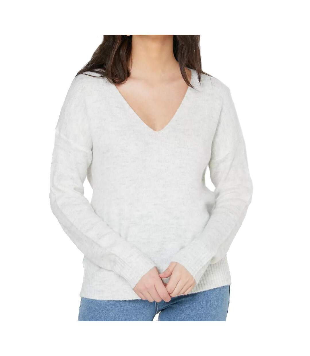 Pull Gris clair femme Jacqueline de Yong Elanora - M-1