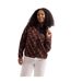 Veste Polaire Col Montant Motif/style Imprimé Jessie Femme Marron Foncé À Motifs Trespass-4