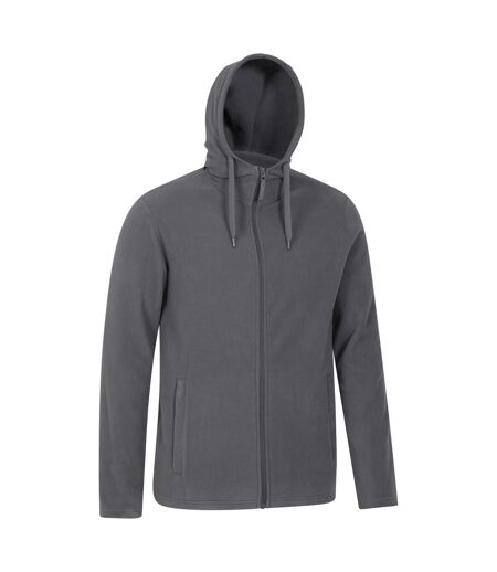 Mens Camber Fleece Full Zip Hoodie Dark Grey Mountain Warehouse