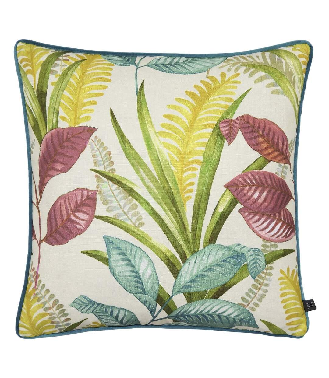 Sumba leaf cushion cover 50cm x 50cm rhumba Prestigious Textiles