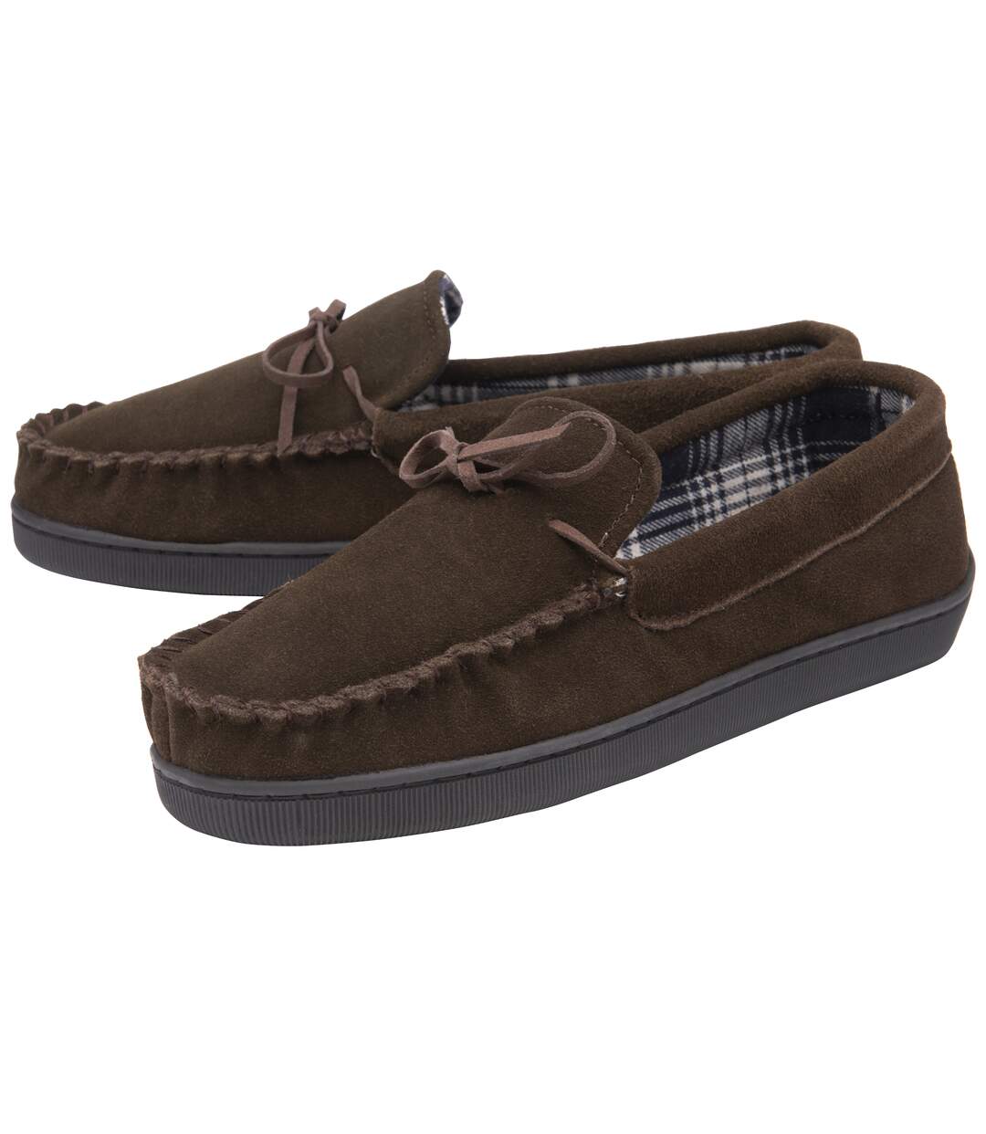 Pantoufles Mocassin Homme Suede Cuir pour Maison