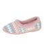 Chaussons Motif/style Tricoté Janine Femme Rose Sleepers-2