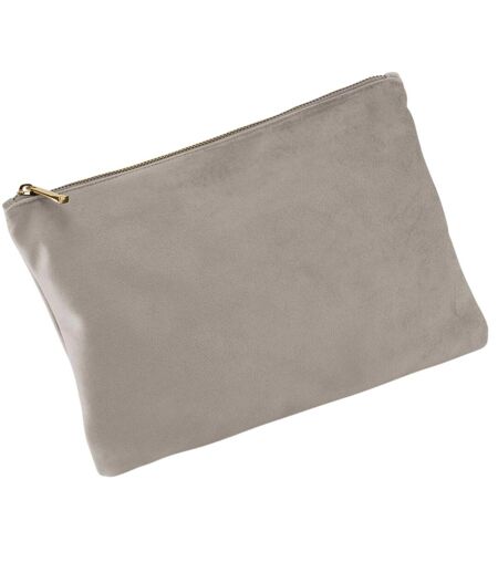 Plain Velvet Pouch L Moonstone Bagbase