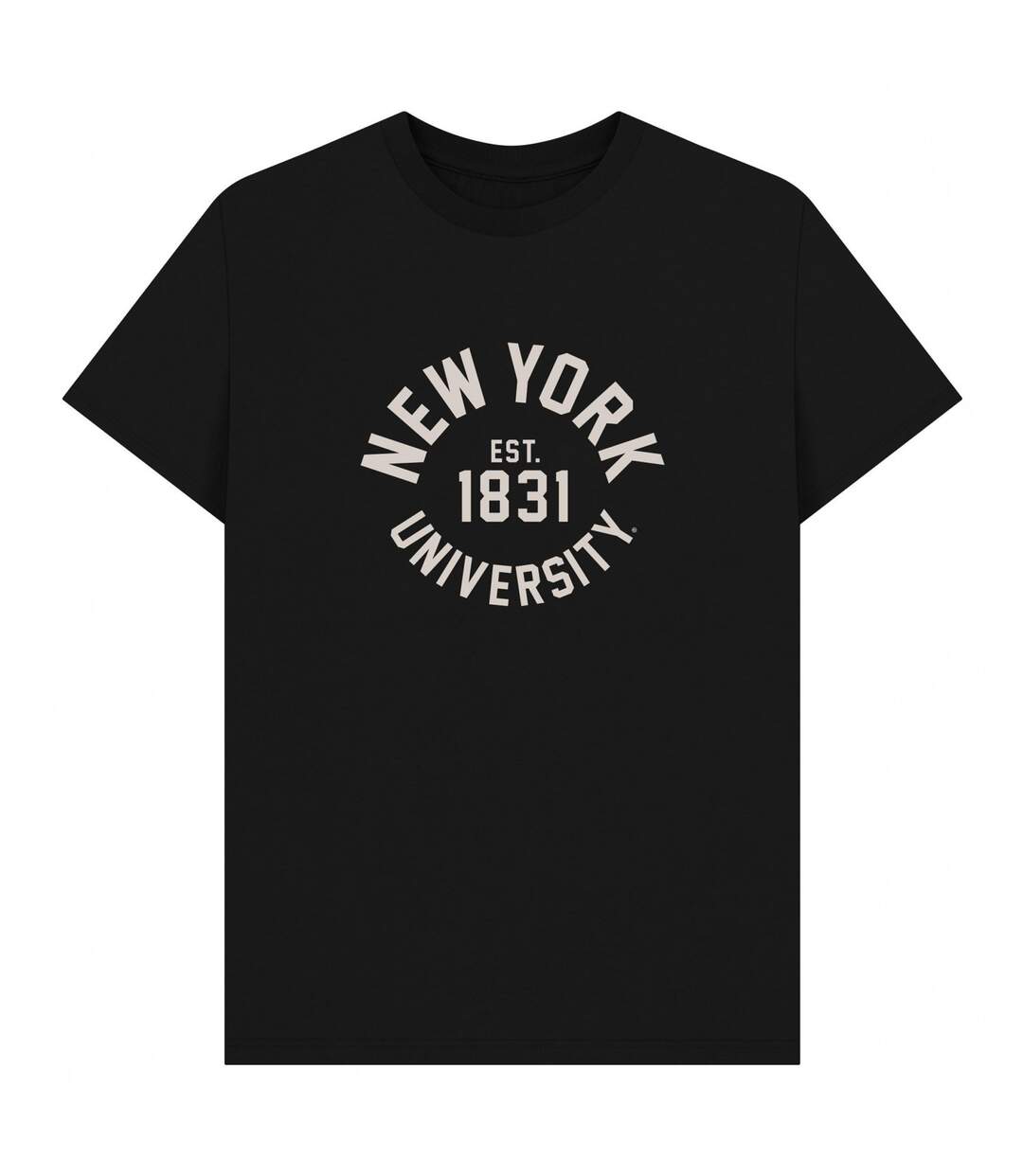 T-shirt New York University Adulte Noir Park Fields-1