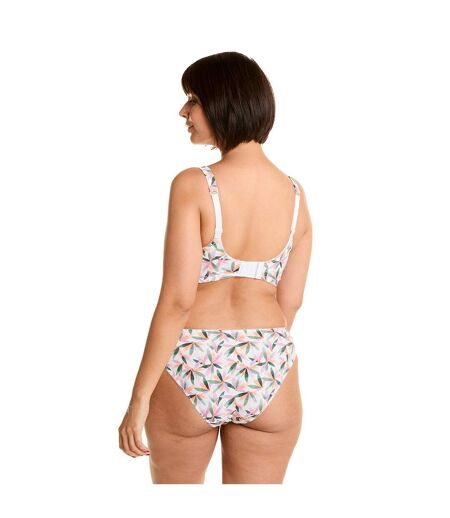 Soutien-gorge sans armatures grand maintien blanc imprimé Ella