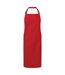 Organic fairtrade certified recycled full apron one size red Premier