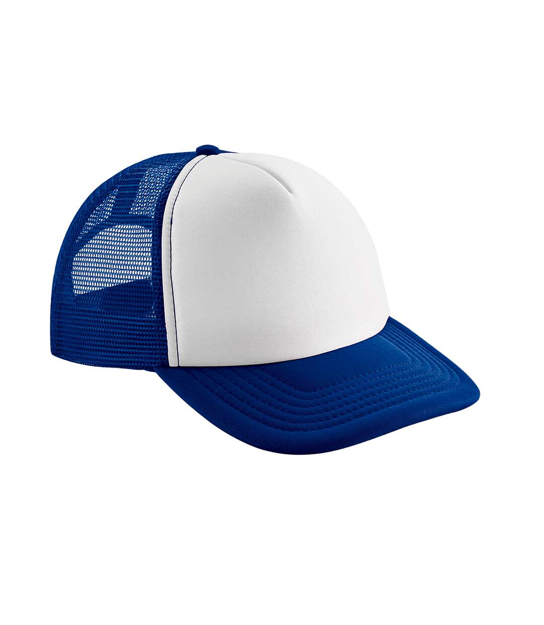 Casquette trucker adulte bleu roi vif / blanc Beechfield-1