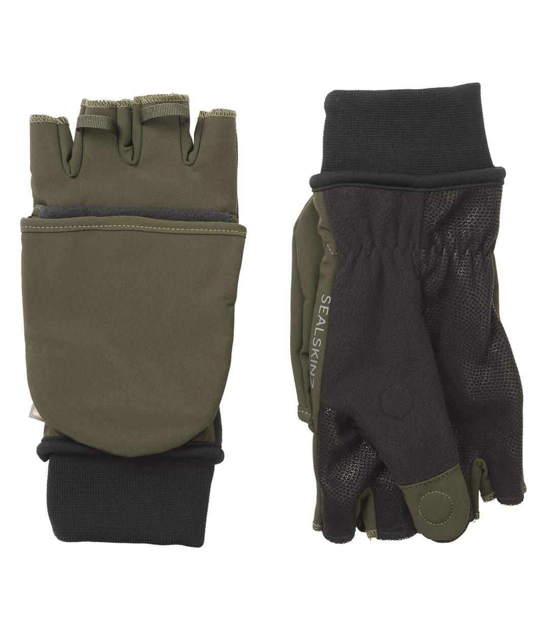 Windproof Cold Weather Convertible Mittens for Men and Women-2