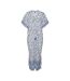 Robe blanche/bleu femme vero moda ilan-1