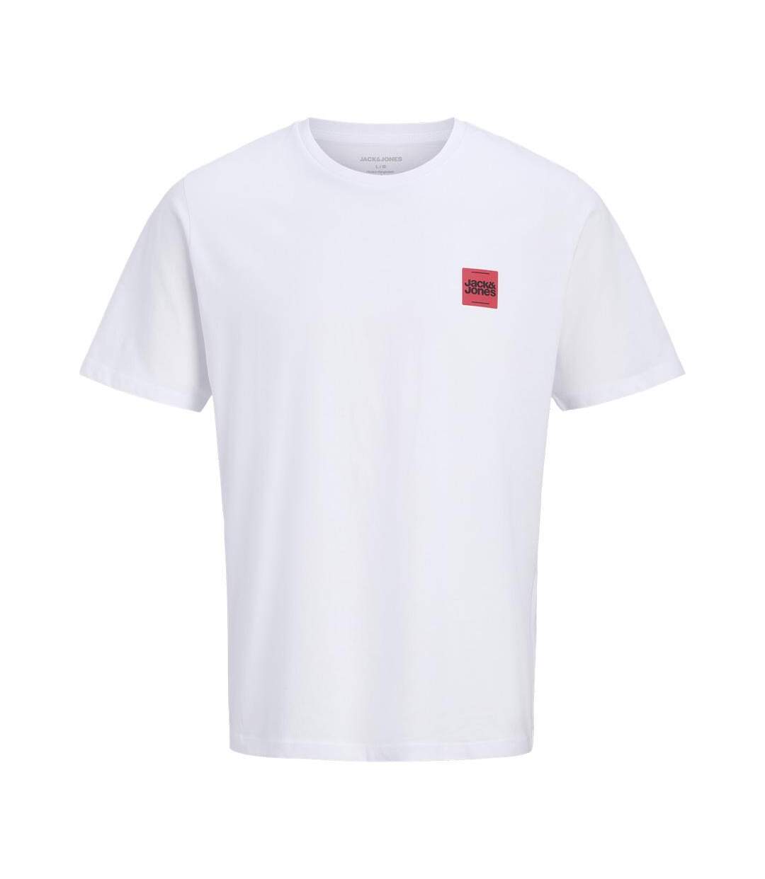 T-Shirt blanc homme jack & jones brandy-1