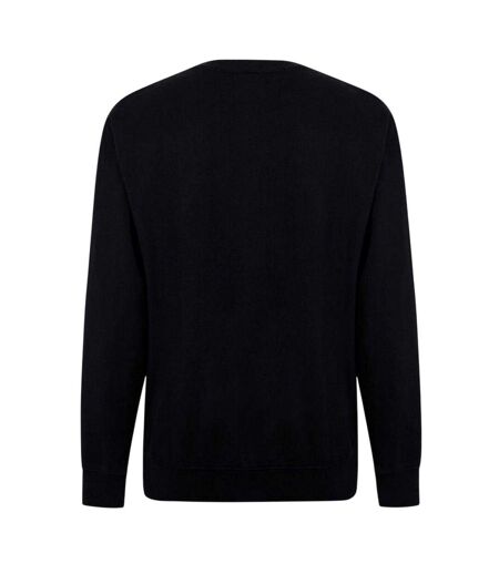 Mens Logo Crew Neck Sweatshirt Black Replay