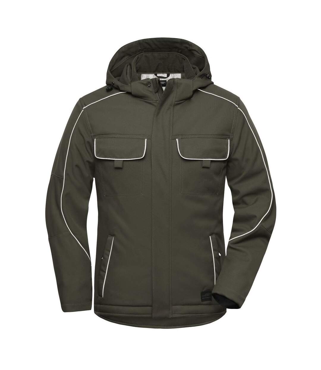 Veste blouson de travail rembourrée softshell - JN886 - vert olive-1