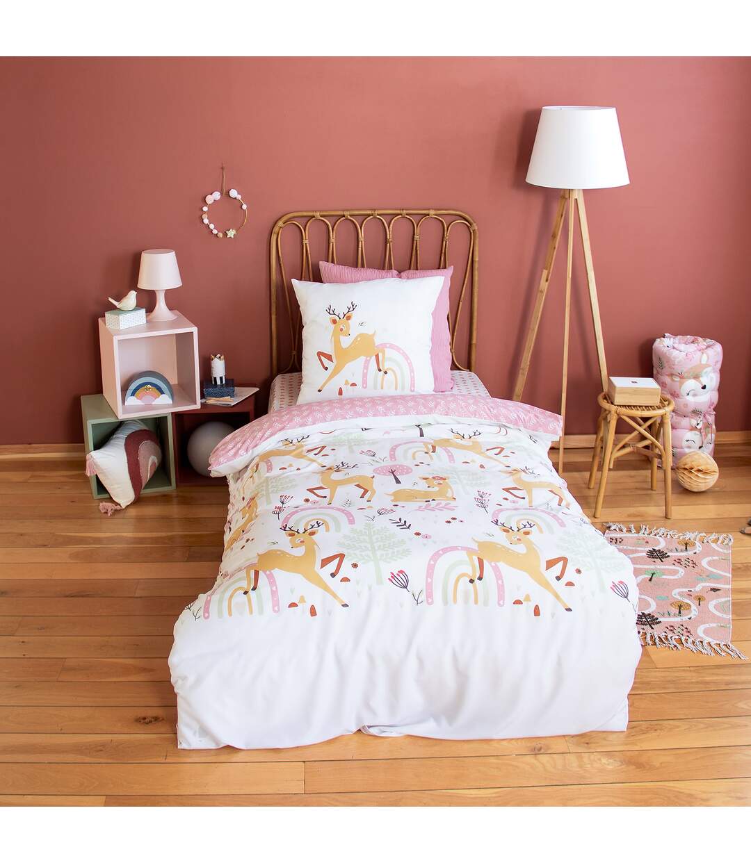 Parure de lit microfibre imprimé BAMBINA-1