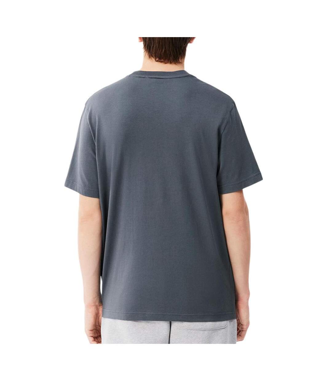 T-shirt gris anthracite homme lacoste th73181-2