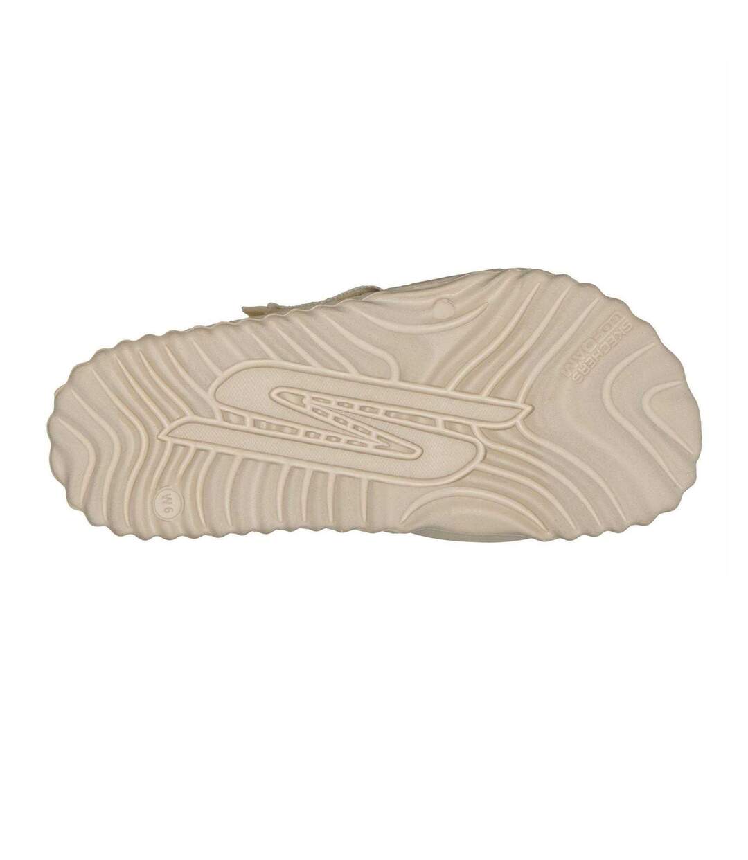 Womens/ladies Go Foam Crz Cushioned Sandals Natural Skechers-4