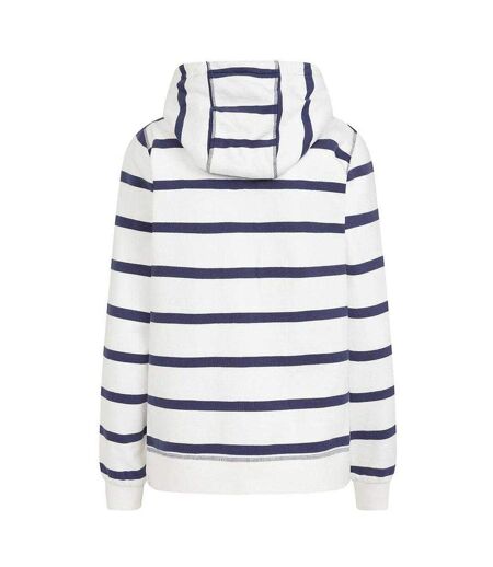 Womens/ladies Striped Full Zip Hoodie Twilight Lazy Jacks