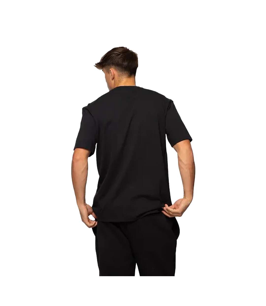 Mens Core Unwashed Pocket T-shirt Black Established-3