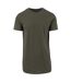 T-shirt Motif/style Façonné Homme Olive Build Your Brand-1