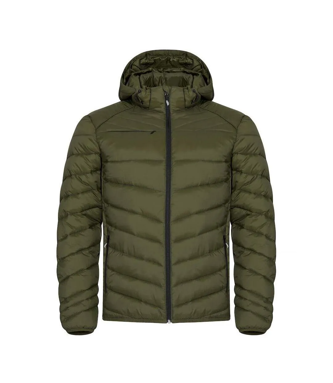Mens Idaho Padded Jacket Fog Green Clique-2