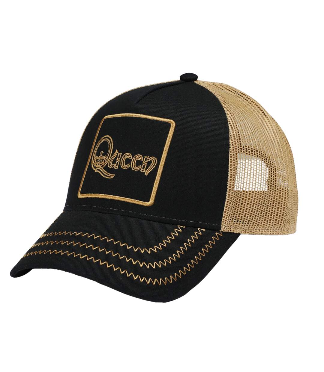 Casquette Trucker Noir Marron Amplified-3
