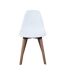 Chaise scandinave coque polypropylène (Lot de 4) Blanc