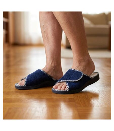 OZABI-Pantoufle Mule Femme Eponge Scratch Ajustable Fabriquee en Espagne