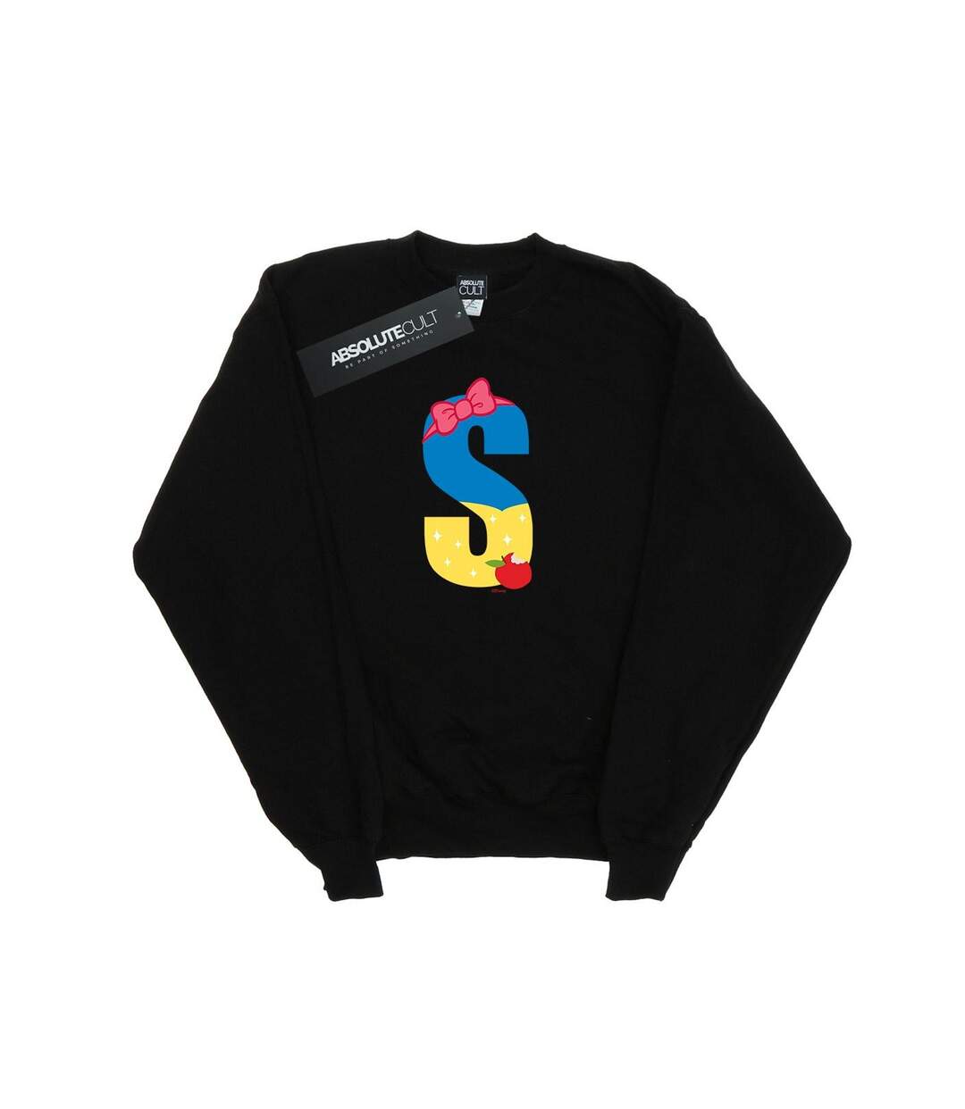 Disney Sweat-shirt Womens/Ladies Alphabet S Is For Snow White (Alphabet S pour Blanche-Neige) (Noir) - UTBI32805-1