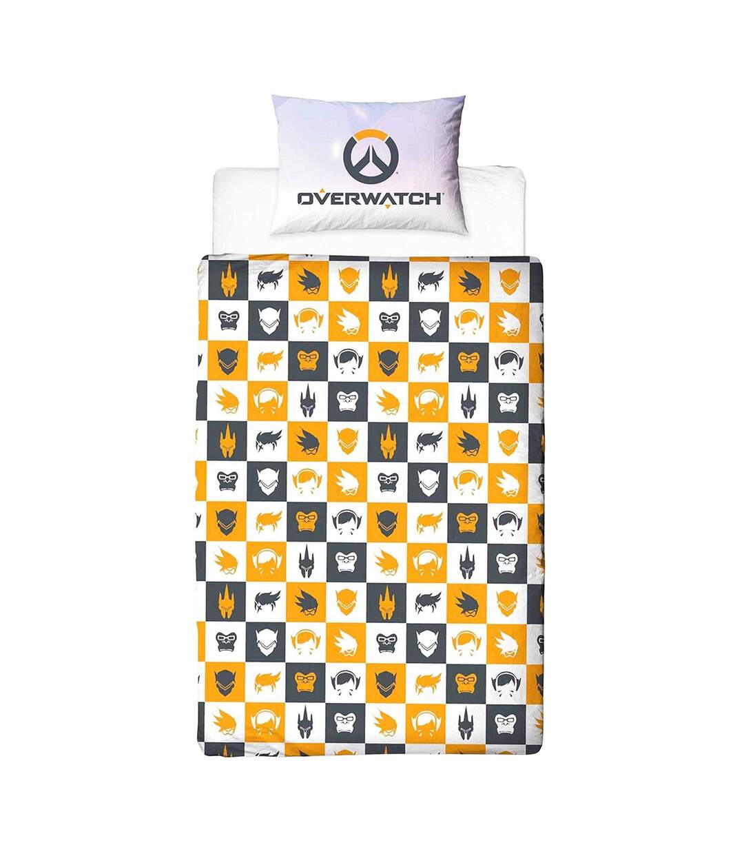 Eat Sleep Character Reversible Duvet Set Multicoloured Overwatch-2