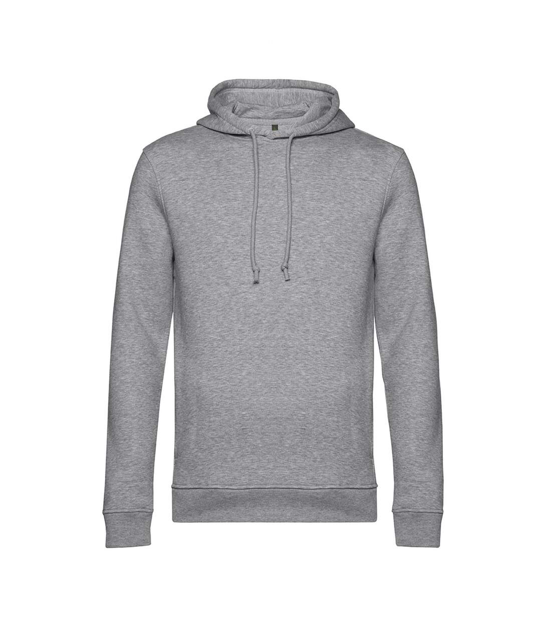 Pull À Capuche Biologique Pour Hommes Gris Chiné B&C-1