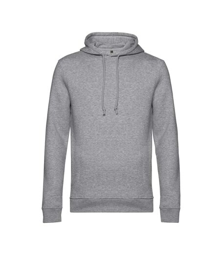 Pull À Capuche Biologique Pour Hommes Gris Chiné B&C