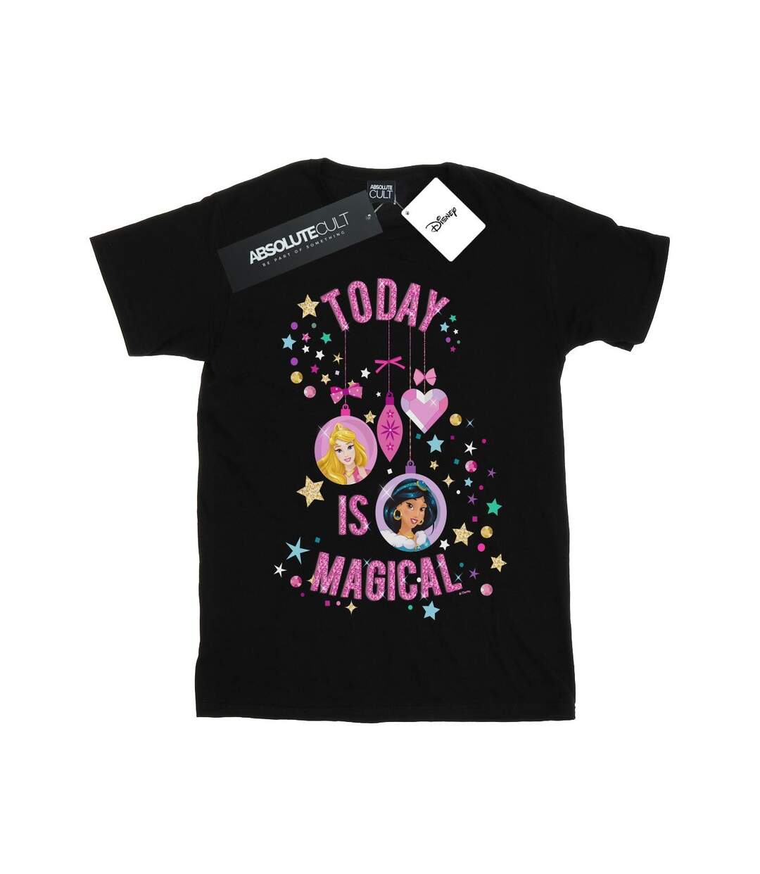 Disney Womens/Ladies Princess Today Is Magical Coton Boyfriend T-Shirt (Noir) - UTBI42869-1
