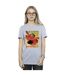 Disney Femme/Ladies Big Hero 6 Baymax Flying Baymax Newspaper Cotton Boyfriend T-Shirt (Gris sportif) - UTBI15472-2