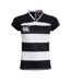 Womens/ladies Evader Hooped Vapodri Jersey Black Canterbury-2