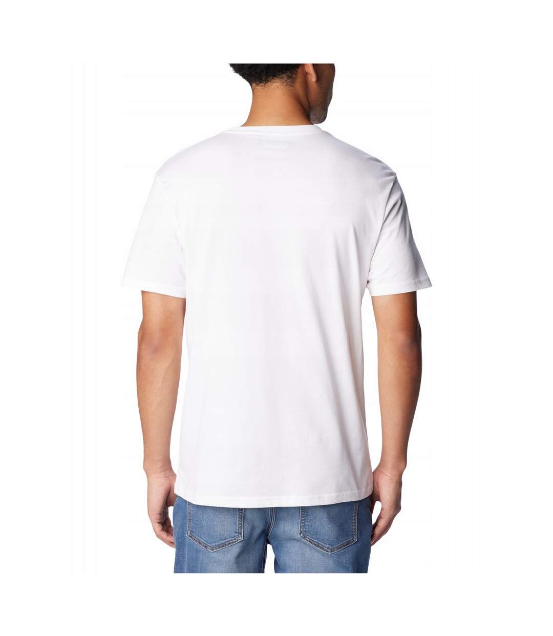 T-shirt Motif/style Logo Basic Homme Blanc Columbia-2