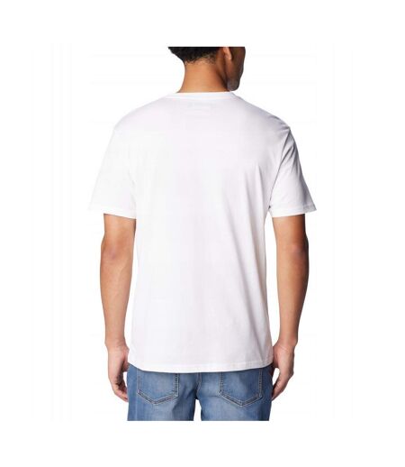 T-shirt Motif/style Logo Basic Homme Blanc Columbia