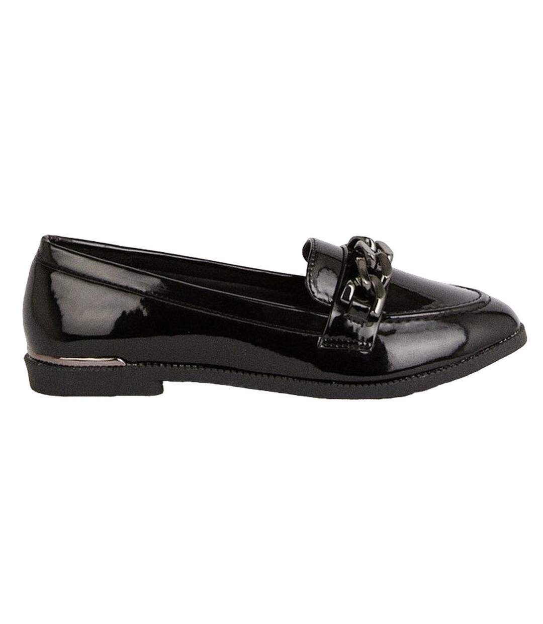 Mocassins leila femme vrai noir Dorothy Perkins-2