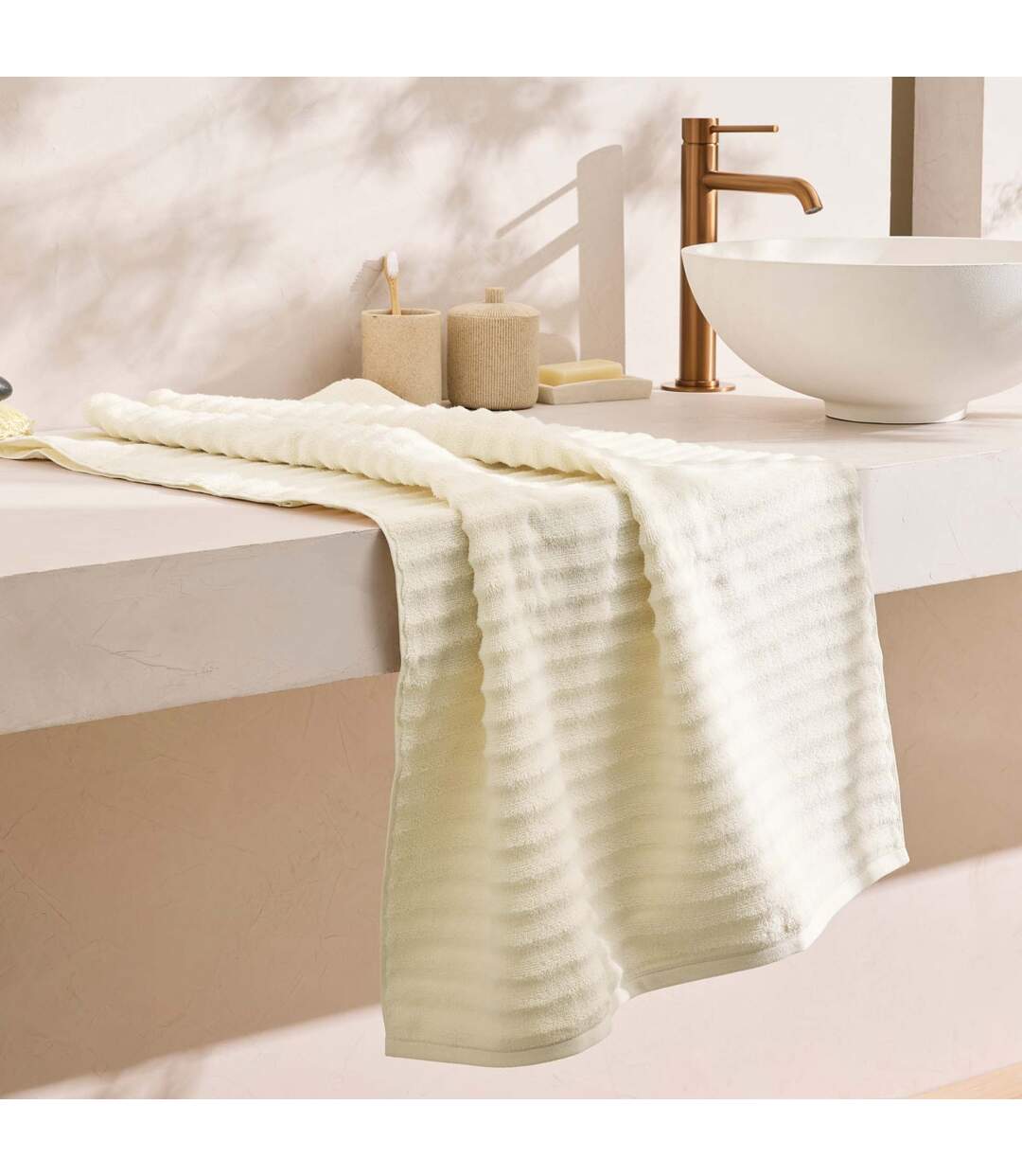 Drap de Douche Maya 70x130cm Ivoire-4