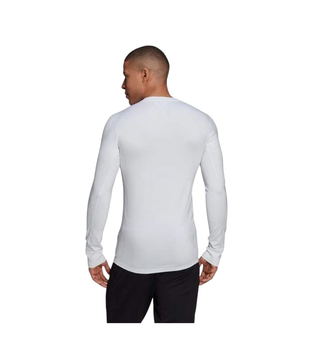 T-shirt Manches Longues Homme Blanc Adidas-3