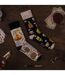 1 Pack Unisex Mismatched Novelty Odd Socks - Whisky-4
