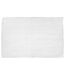 Tapis de Salle de Bain Chenille 50x80cm Blanc-1