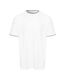 T-shirt Motif/style Zig-zag Homme Blanc Threadbare-1