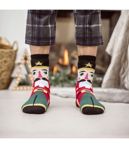 Chaussettes de Noël Antidérapantes Hiver Thermique