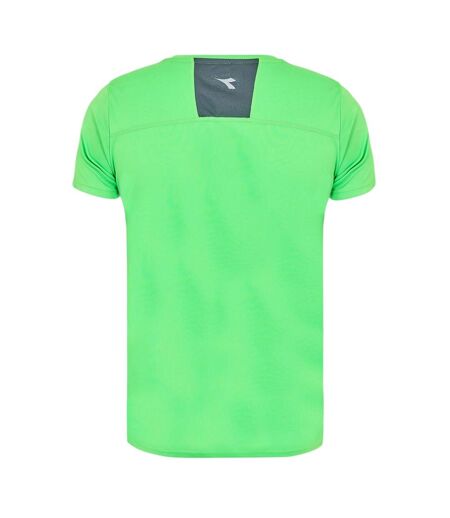T-shirt Compétition Motif/style Réfléchissant Homme Vert Fluo Diadora
