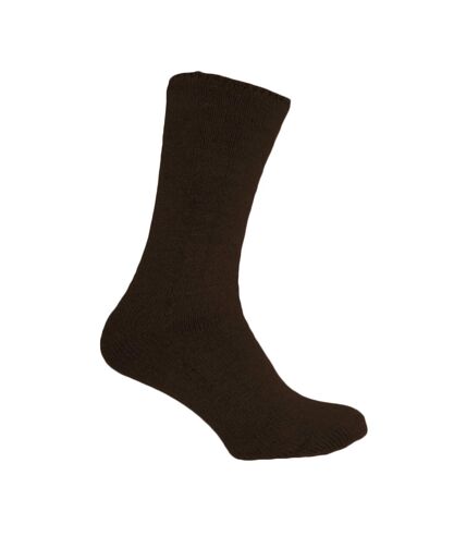 Simply Essentials Mens Heat For Your Feet Thermal Socks (Brown) - UTUT1559