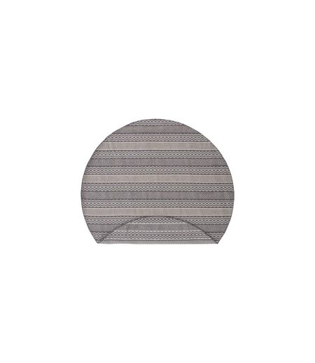 Tapis Rond Imprimé Sishu 200cm Gris