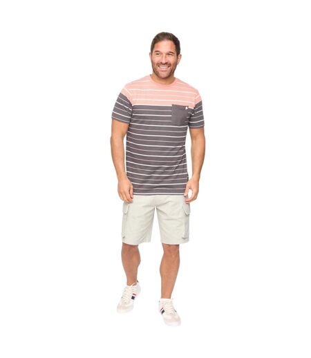 T-shirt Manches Courtes Tous Les Jours Blaydon Homme Anthracite À Rayures Bewley & Ritch