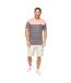 T-shirt Manches Courtes Tous Les Jours Blaydon Homme Anthracite À Rayures Bewley & Ritch-4