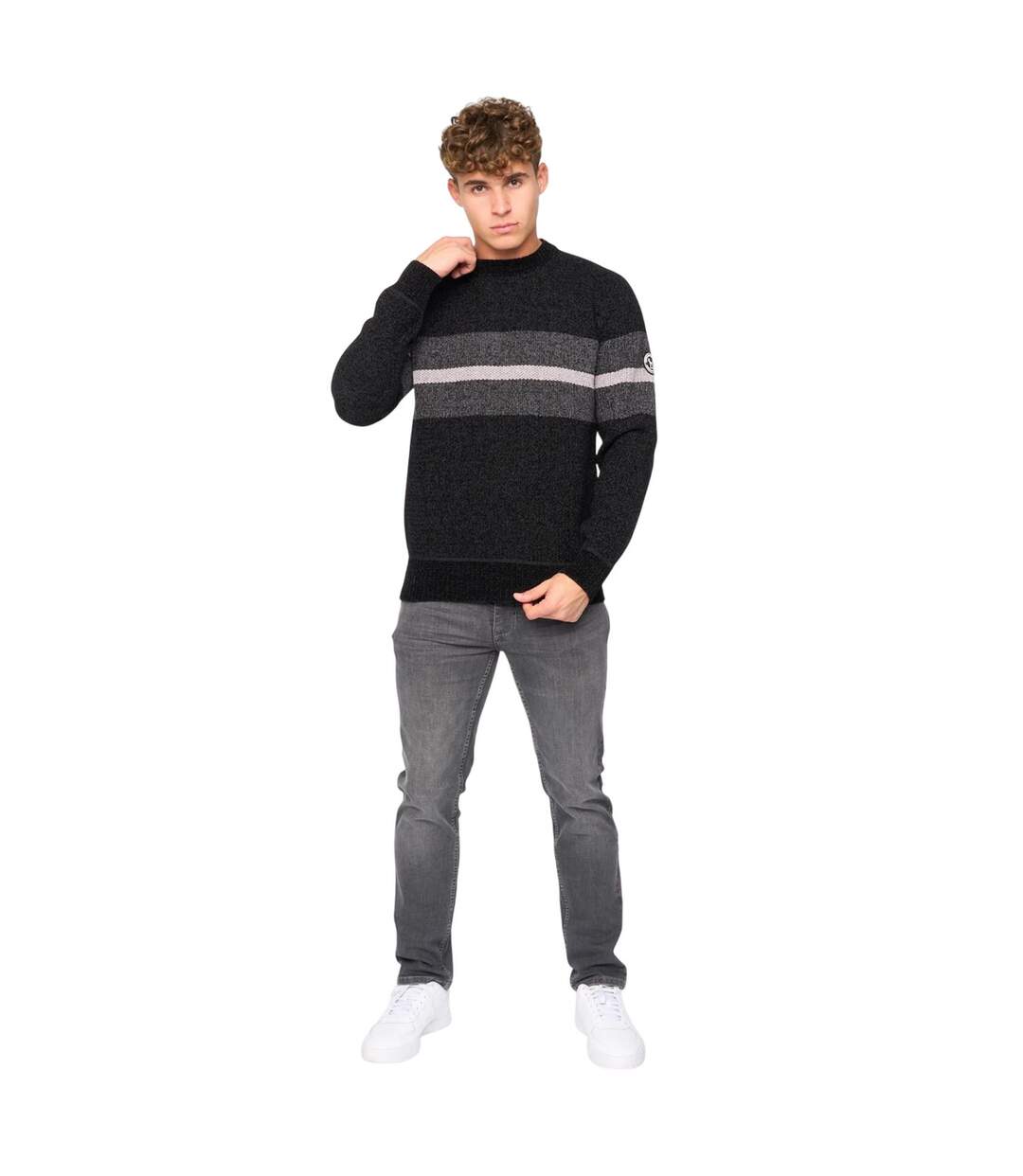 Sweat maskell homme noir Bewley & Ritch-3