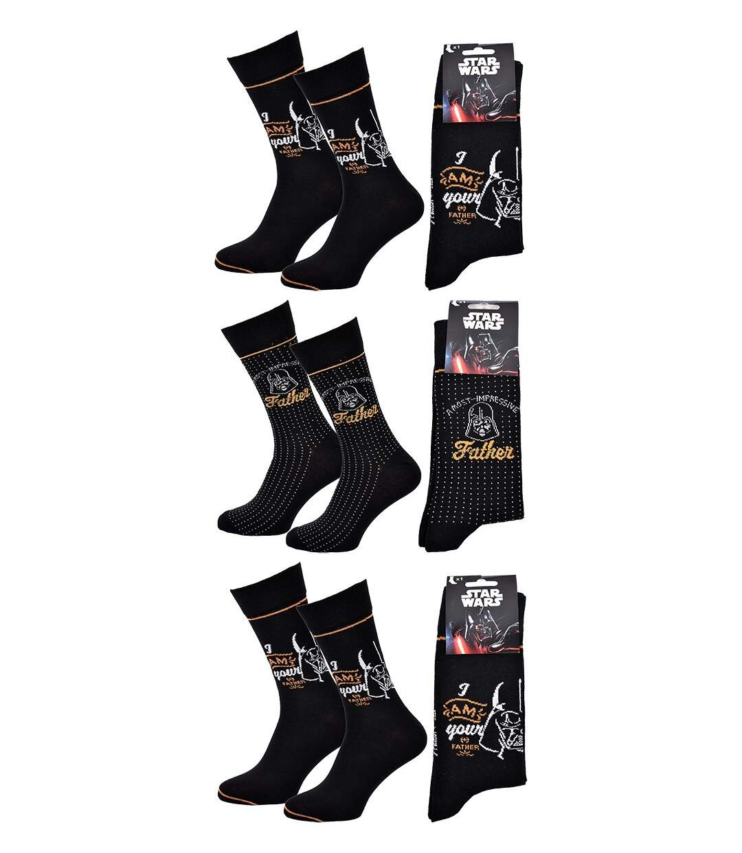 Chaussettes Pack Cadeaux Homme STW Pack 3 Paires VADER23