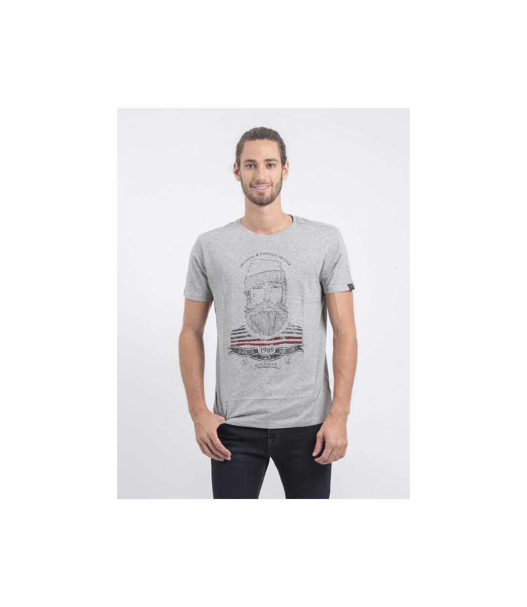 T-shirt col rond pur coton JABRUN-1